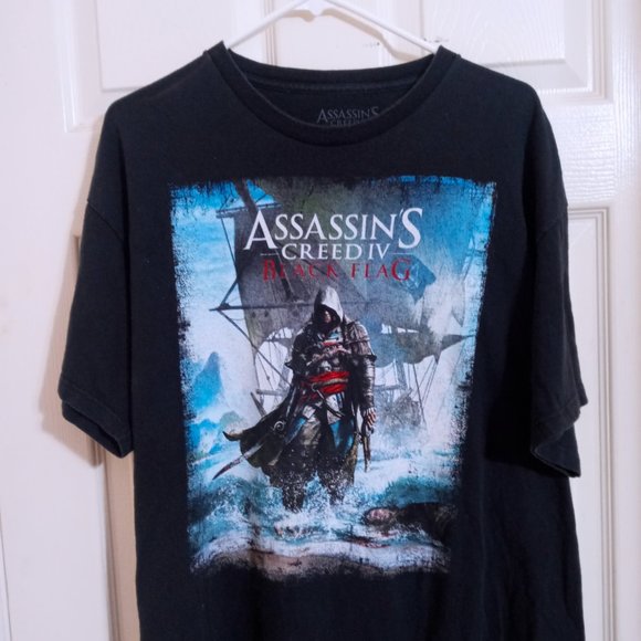 Assassin's Creed IV Black Flag Video Game Promo Graphic T-Shirt Men's XL - Picture 2 of 4